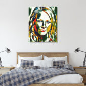Jewel Kilcher Oil Portrait Leinwanddruck (Insitu (Schlafzimmer))