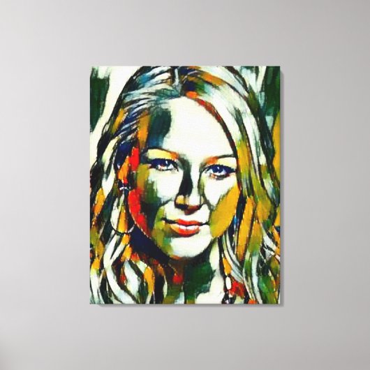 Jewel Kilcher Oil Portrait Leinwanddruck (Vorderseite)