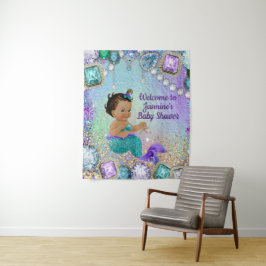 Jewel Mermaid Baby Shooting Bacdrop Banner Wandteppich