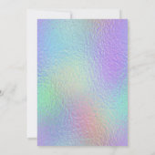 Jewel Mermaid Brünett Pink Mermaid Kinderdusche Einladung (Rückseite)