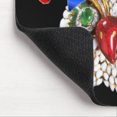 JEWEL OWL , ELF HAT MIT DIAMOND FEATHERS MONOGRAM MOUSEPAD (Ecke)