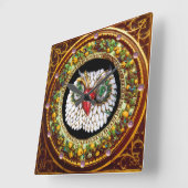 JEWEL OWL QUADRATISCHE WANDUHR (Winkel)