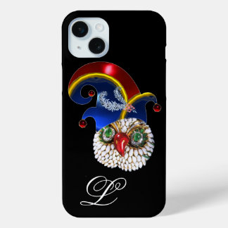 JEWEL OWL UND ELF HAT MIT DIAMOND FEATHERS iPhone 15 MINI HÜLLE