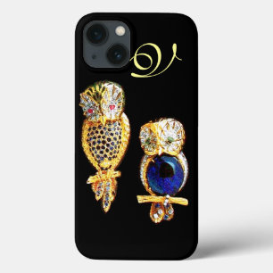 JEWEL OWLS, Gold, Blauer Saphir, Topaz Case-Mate iPhone Hülle