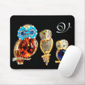JEWEL OWLS MONOGRAM MOUSEPAD (Mit Mouse)