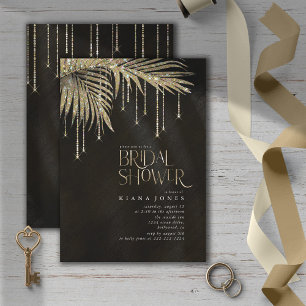 Jewel Palm Leaf Brautparty Gold ID830