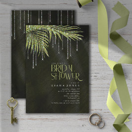 Jewel Palm Leaf Brautparty Green ID830