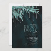 Jewel Palm Leaf Probe Dinner Aquamarin ID830 (Vorderseite)