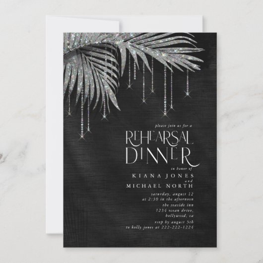 Jewel Palm Leaf Probe Dinner Silver ID830 (Vorderseite)