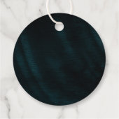 Jewel Palm Leaf Wedding Aquamarin ID830 Geschenkanhänger (Rückseite)