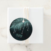 Jewel Palm Leaf Wedding Aquamarin ID830 Geschenkanhänger (Beispiel)