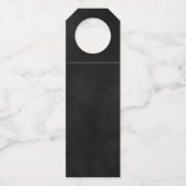 Jewel Palm Leaf Wedding Cheers Silver ID830 Flaschenanhänger (Rückseite)