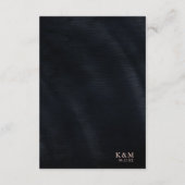 Jewel Palm Leaf Wedding Details Rose Gold ID830 Begleitkarte (Rückseite)