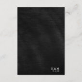 Jewel Palm Leaf Wedding Details Silver ID830 Begleitkarte (Rückseite)