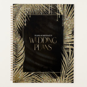 Jewel Palm Leaf Wedding Gold ID830 Planer