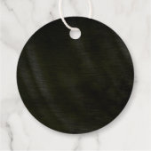 Jewel Palm Leaf Wedding Green ID830 Geschenkanhänger (Rückseite)