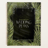 Jewel Palm Leaf Wedding Green ID830 Planer (Vorderseite)
