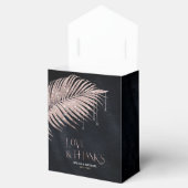 Jewel Palm Leaf Wedding Rose Gold/Navy ID830 Geschenkschachtel (Geöffnet)