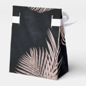 Jewel Palm Leaf Wedding Rose Gold/Navy ID830 Geschenkschachtel (Rückseite)