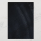 Jewel Palm Leaf Wedding Rose Gold/Navy ID830 Menükarte (Rückseite)