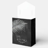 Jewel Palm Leaf Wedding Silver ID830 Geschenkschachtel (Geöffnet)