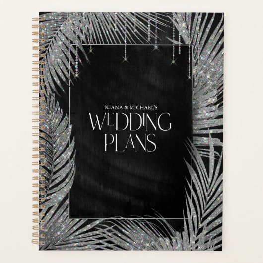 Jewel Palm Leaf Wedding Silver ID830 Planer (Vorderseite)