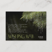 Jewel Palm Leaf Wishing Well V1 Green ID830 Begleitkarte (Vorderseite)