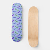 Jewel Salamander in Blau und Grün Skateboard (Vorderseite)