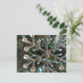 Jewel Snowflake, Weihnachtsbaum, Ziergegend Postkarte (Stehend Vorderseite)