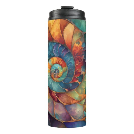 Jewel Spiral Muschel Thermosbecher (Vorderseite)