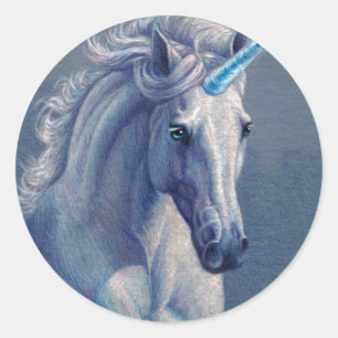 Jewel the Unicorn Runder Aufkleber