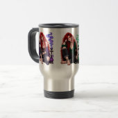Jewel-Ton-Reisekaffeetasse mit Hookah-Mädchen Reisebecher (Vorderseite Links)