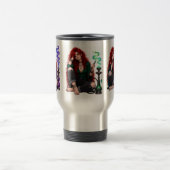 Jewel-Ton-Reisekaffeetasse mit Hookah-Mädchen Reisebecher (Mittel)
