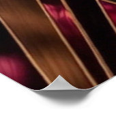 Jewel Tone Art Deco Multicolor Geometric Sunburst Poster (Ecke)