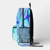 Jewel Tone Bedruckter Rucksack (Rechts)