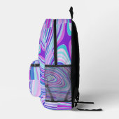 Jewel Tone Bedruckter Rucksack (Rechts)
