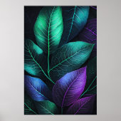 Jewel Tone Blätter IV Poster (Vorne)