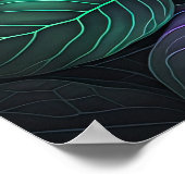 Jewel Tone Blätter Poster (Ecke)