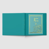 Jewel Tone Blue Wedding Foil Gästebuch (Voll)