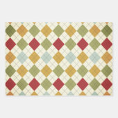 Jewel Tone Christmas Wrap - Designer Muster Geschenkpapier Set (Vorderseite 3)