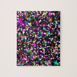 Jewel Tone Crystal Pixels Puzzle