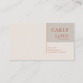 Jewel Tone Floral and Copper Diamond Frame Visitenkarte (Rückseite)