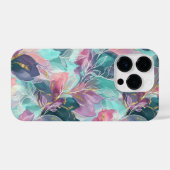 Jewel Tone Floral iPhone Hülle (Rückseite (Horizontal))