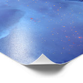 Jewel Tone Fluid Resin Nebula Glow Fotodruck (Ecke)