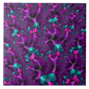 Jewel Tone Fraktal Fliese