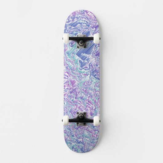 Jewel Tone Glitch Skateboard (Vorderseite)