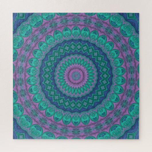 Jewel Tone Mandala Puzzle (Vertikal)