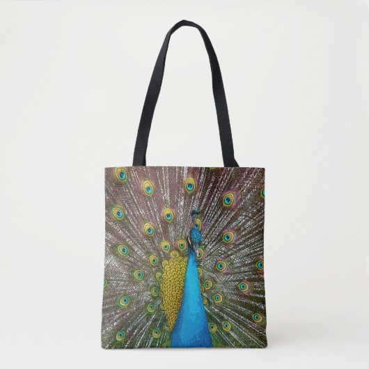 Jewel Tone Peacock Art Tasche (Vorderseite)