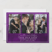 Jewel Tone Romance | Amethyst | Hochzeit Save The Date (Vorderseite)