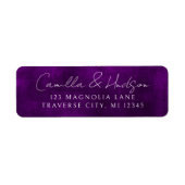 Jewel Tone Romance | Amethyst | Rücksendeadresse (Vorne)